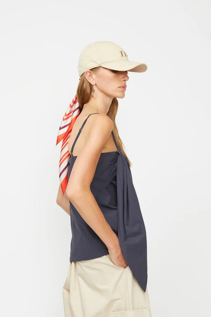 Foulard Detailed Poplin Top