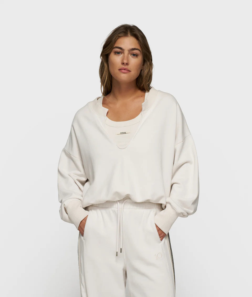 V-Neck Double Sweater