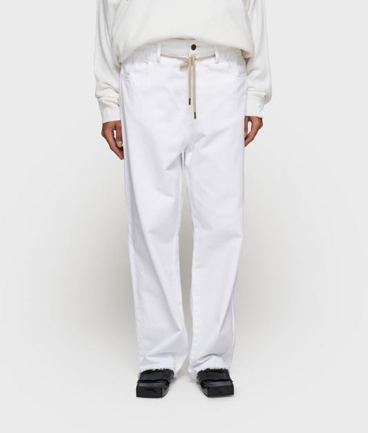 Straight Leg Pants Twill