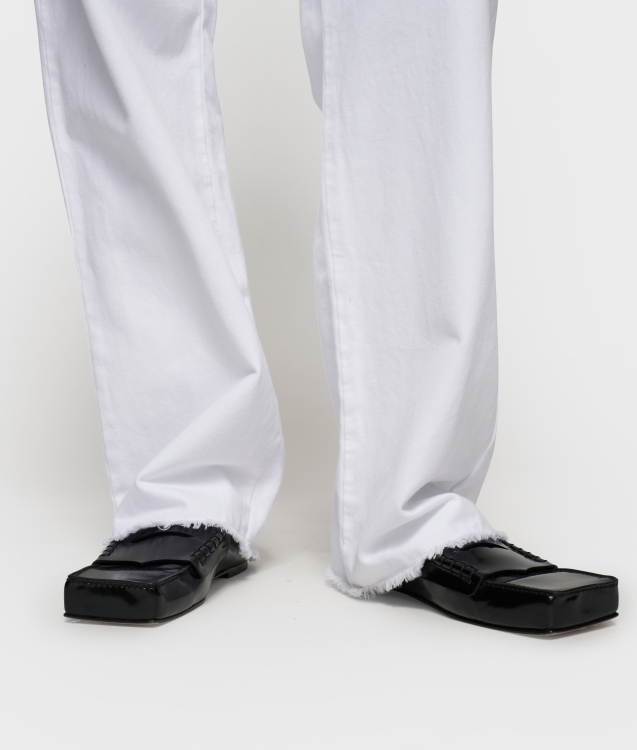 Straight Leg Pants Twill