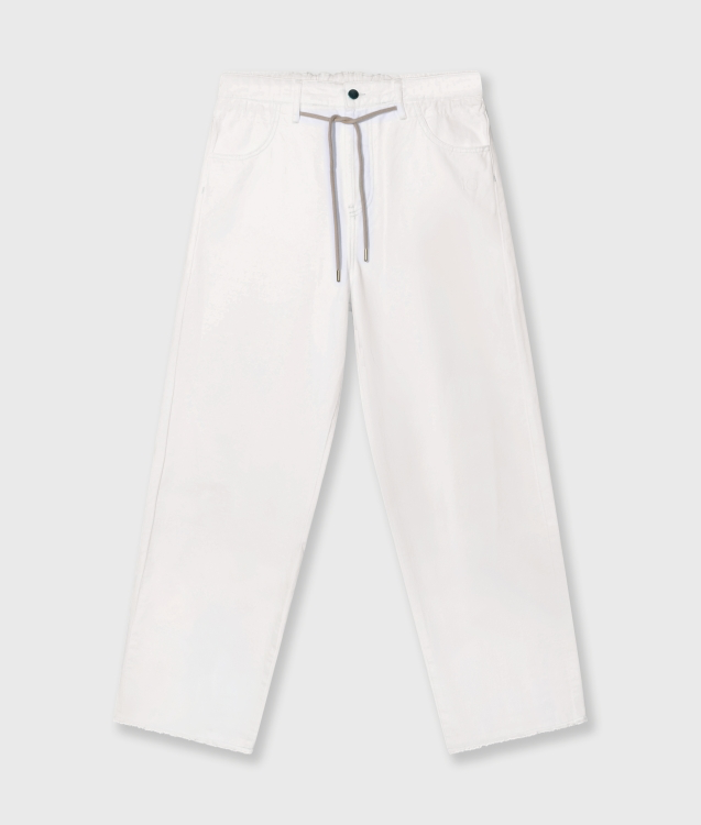 Straight Leg Pants Twill