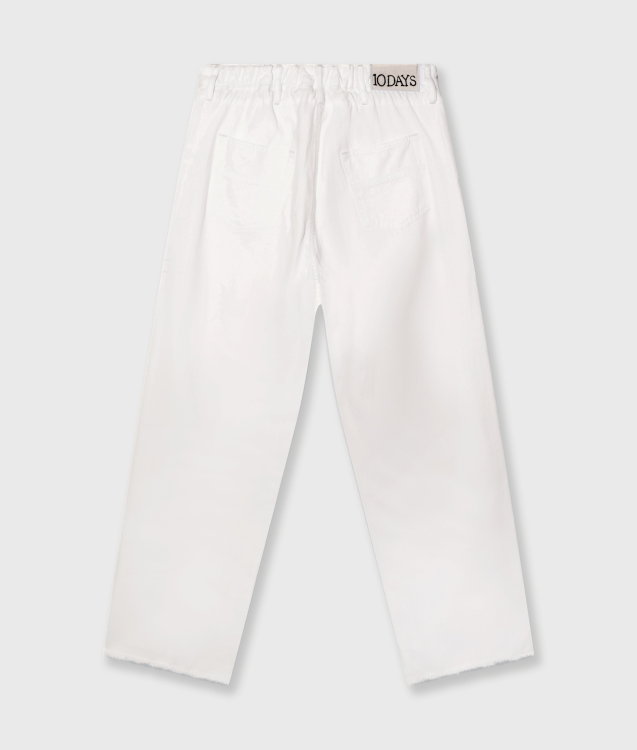 Straight Leg Pants Twill
