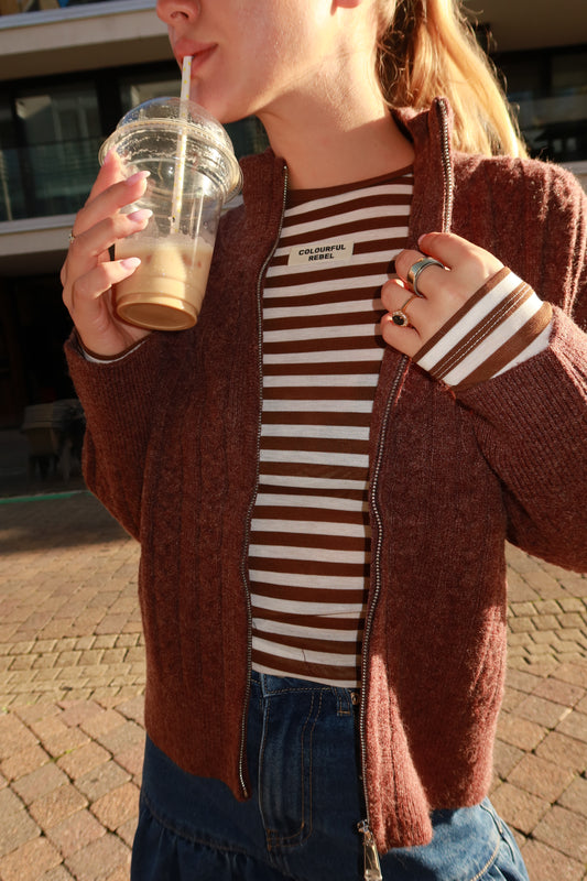 Juna Stripe Roundneck Top
