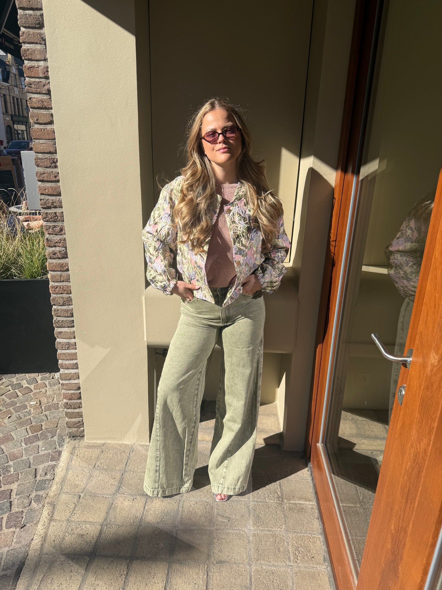 Melody Jeans Olive Green