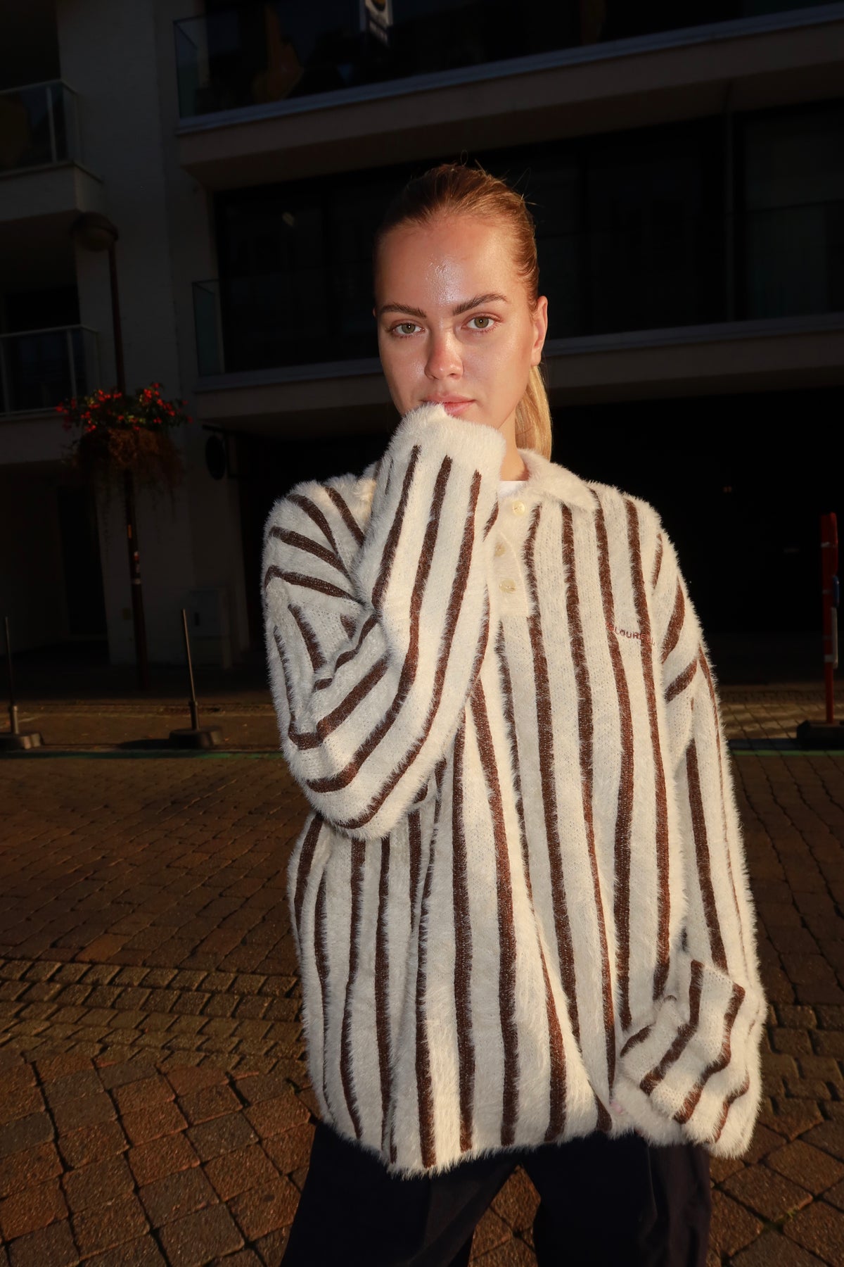 Bobbi Stripe Knitted Polo