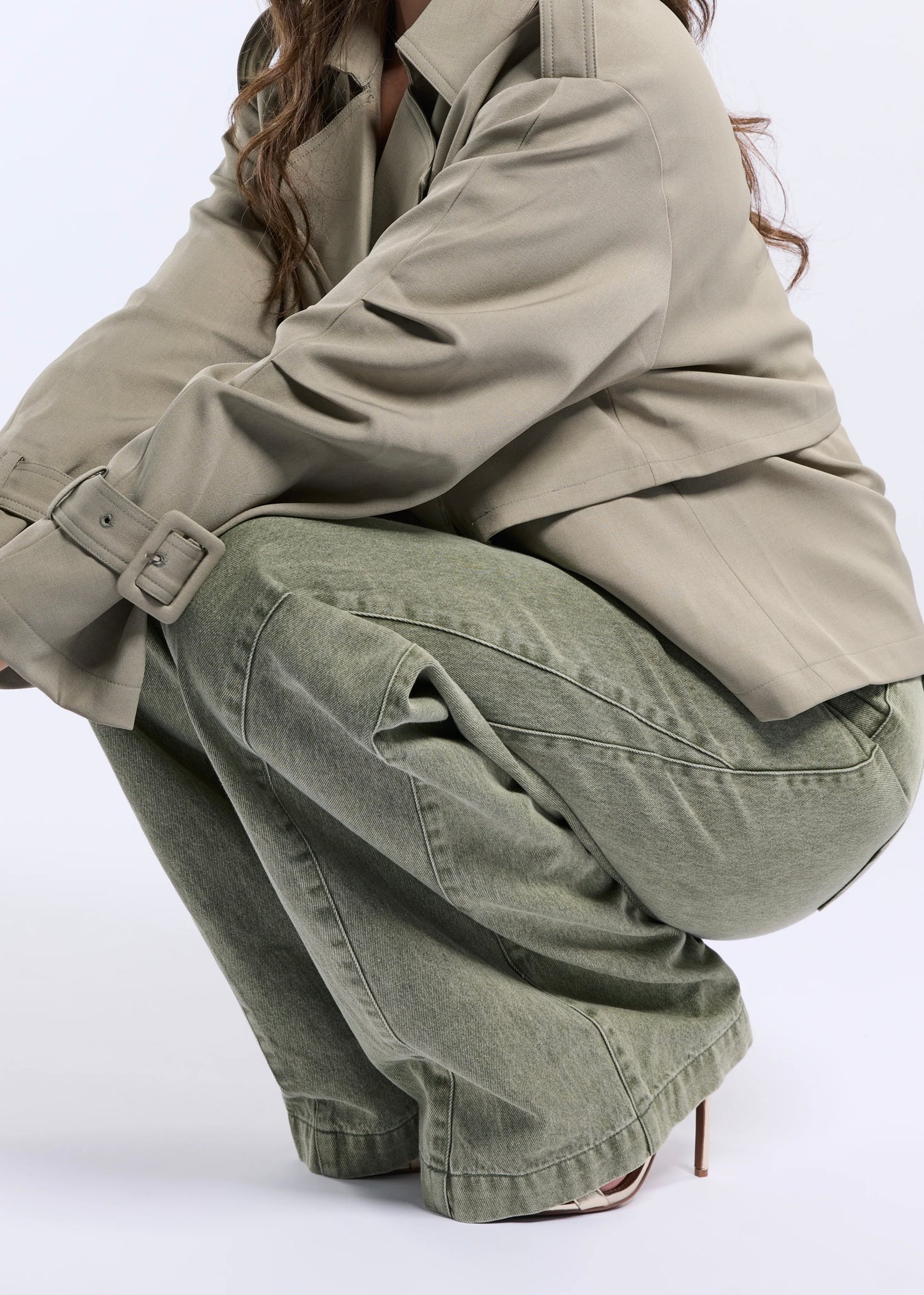 Melody Jeans Olive Green