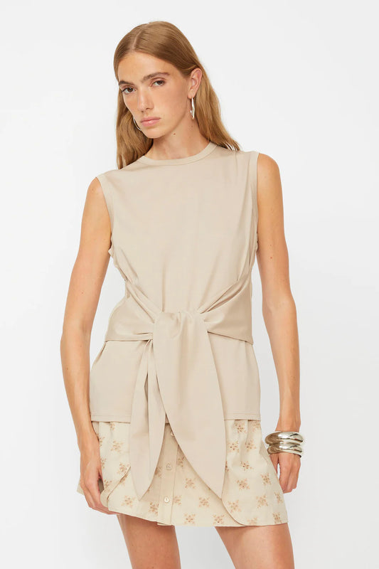 Waist Drawstring Tank Top