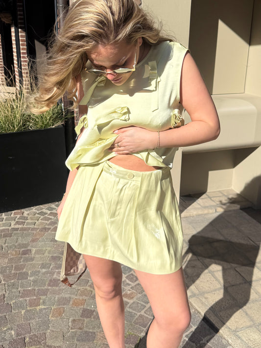 Mini Lime Skirt