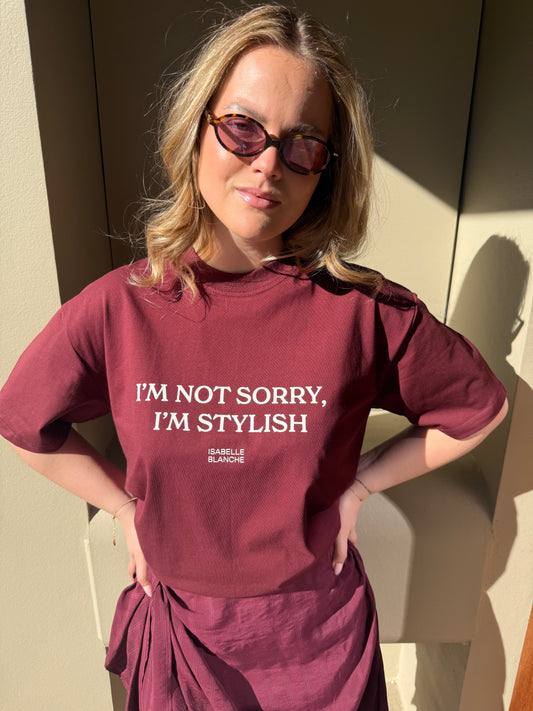 I'm Not Sorry, I'm Stylish