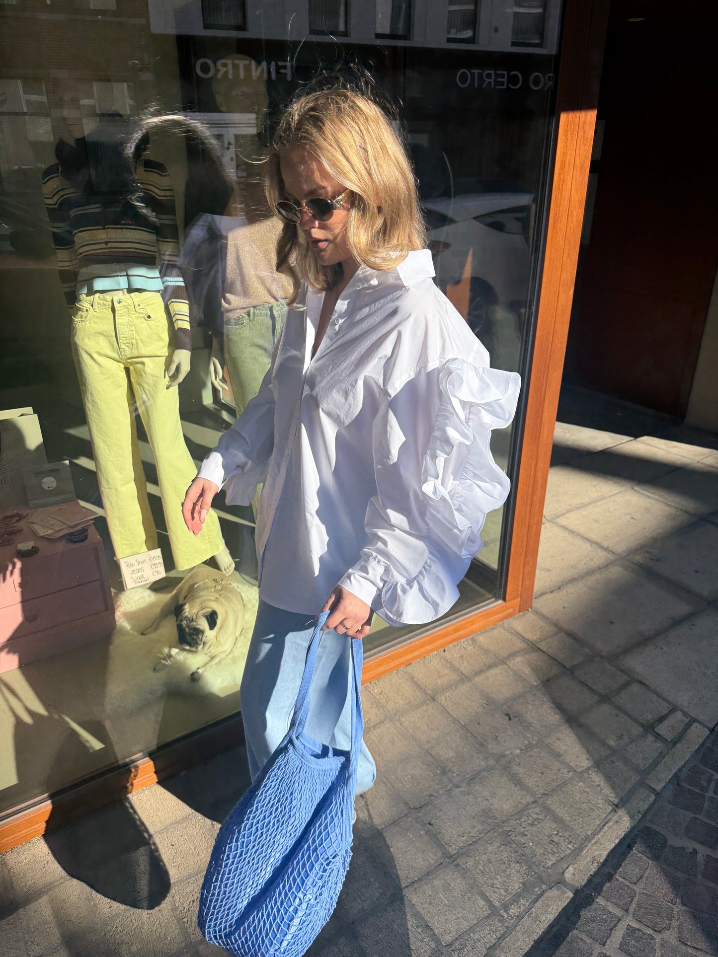 Ruffled Sleeve Blouse