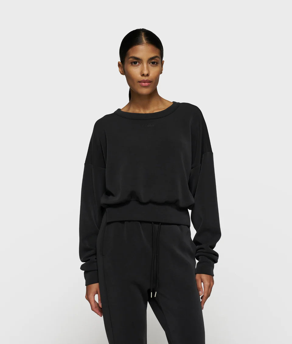 Soft Scuba Cropped Sweater