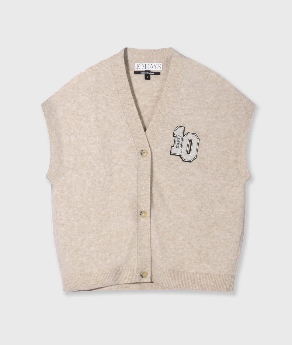 Soft V-Neck Knit Gilet